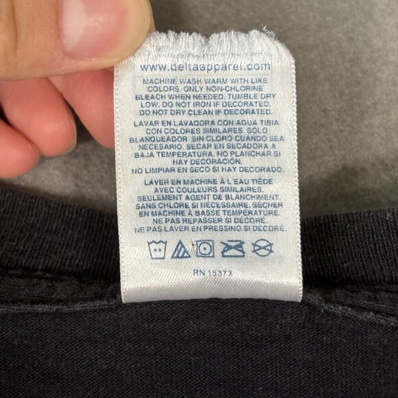 Vtg Mens XL Road Hog Motorcycle Black T Shirt Biker Feel the Power Y2K Tee Faded - Picture 10 of 10